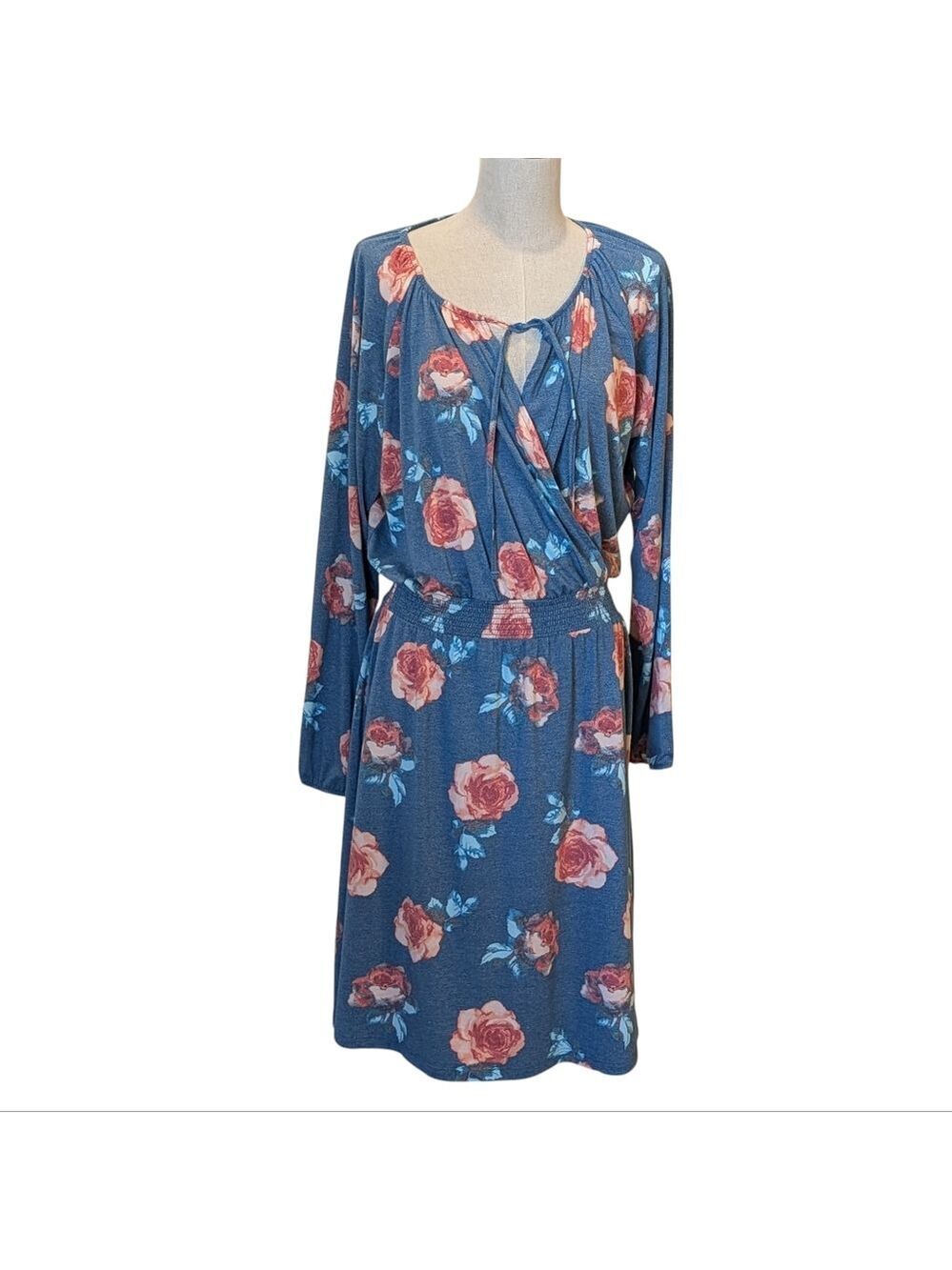 LuLaRoe Jody Dress - Peasant Floral BOHO Vintage/Retro Influence Soft Girl